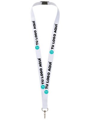 Lanyard personalizado 2 mm con mosquetón y cierre de seguridad | Sublimación a todo color