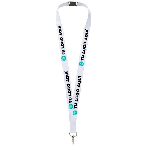 Lanyard personalizado 2 mm con mosquetón y cierre de seguridad | Sublimación a todo color