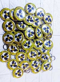 Llavero Chapa Publicitaria con Abridor Personalizado – Con Cadena y Argolla