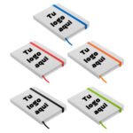 Libreta Corporativa Personalizada T525 – Mediana Blanca A5 con Hojas Rayadas