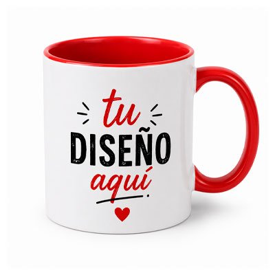 Taza Bicolor Personalizada 12 oz