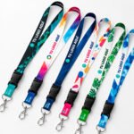 Lanyard sublimado 20 mm con hebilla y mosquetón metálico personalizado