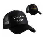 Gorra Negra con Malla Personalizada