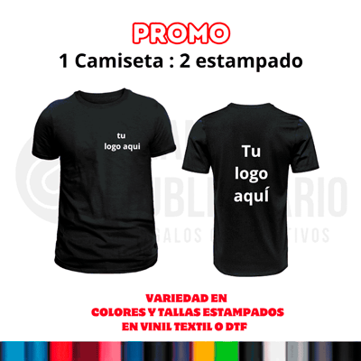 Camiseta Personalizada para Empresa – 2 Estampados