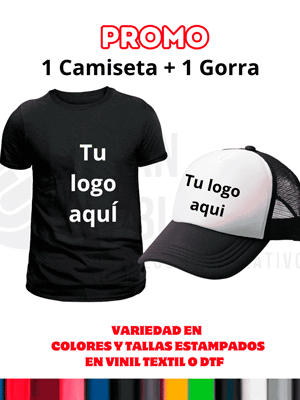 Camiseta y Gorra Personalizados – Pack con Logo para Empresas