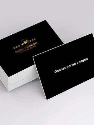 Tarjeta de presentación ambas caras – Personalizable