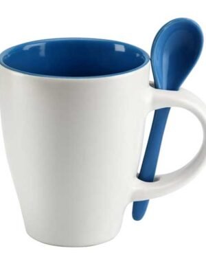 Tazón con cuchara bicolor personalizado – Regalos únicos y coloridos