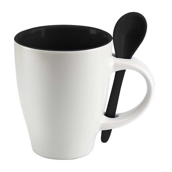 Tazón con cuchara bicolor personalizado – Regalos únicos y coloridos