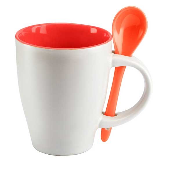 Tazón con cuchara bicolor personalizado – Regalos únicos y coloridos