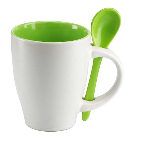 Tazón con cuchara bicolor personalizado – Regalos únicos y coloridos