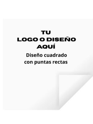Pegatina Cuadrado puntas rectas Personalizado