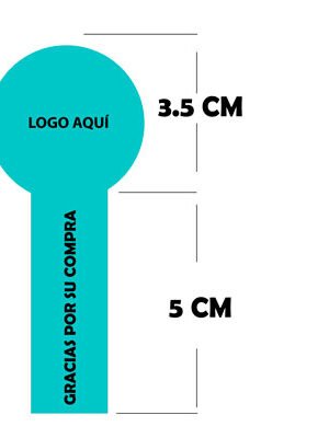 Pegatina Cierre de Bolsa 3×8 cm