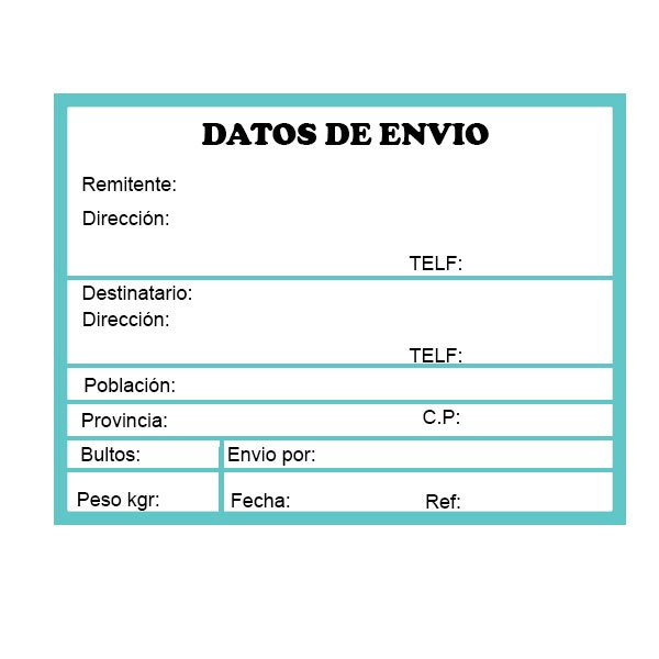 Pegatinas adhesivas personalizadas para envíos