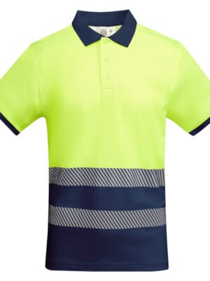 Polo alta visibilidad Atrio manga corta personalizable | Imán Publicitario