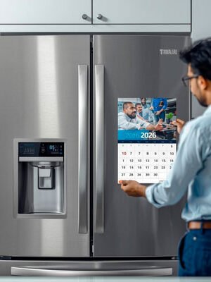 Calendario imantado personalizado para nevera – Alta calidad