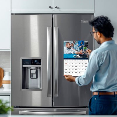 Calendario imantado personalizado para nevera – Alta calidad