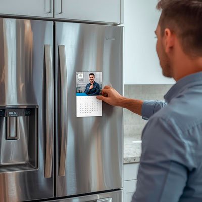 Calendario imantado personalizado para nevera – Alta calidad