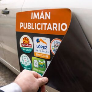 iman publicitario para coche personalizado