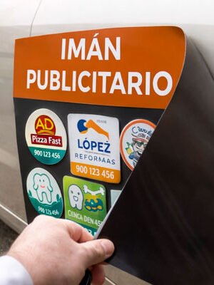 Iman publicitario para coche personalizado de alta resistencia