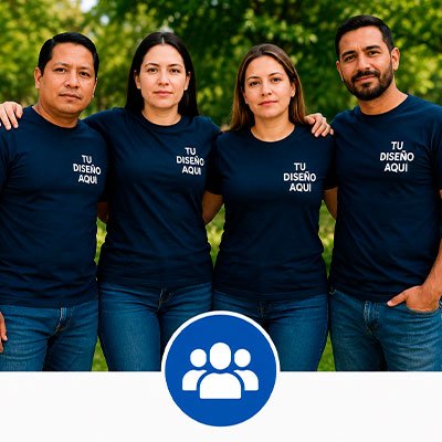 camisetas personalizadas GRUPOS Y ASOCIACIONES