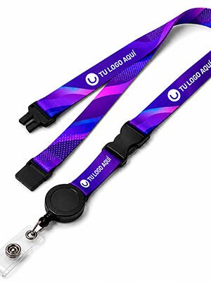 Lanyard con yoyo + hebilla plástica y cierre de seguridad – personalizado