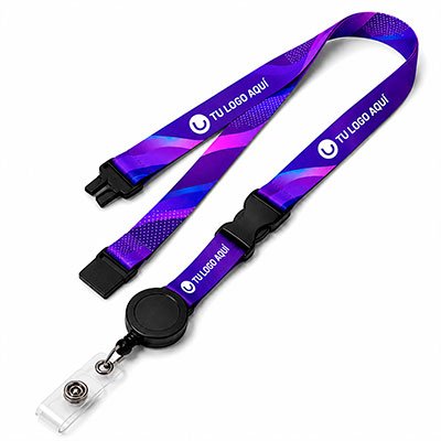 Lanyard personalizado con hebilla cierre de seguridad y yoyo