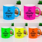 Taza Neón Mate Personalizada 11 oz | Sublimación para Empresas