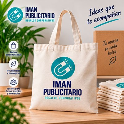 Bolsa de tela personalizada para empresas con logotipo