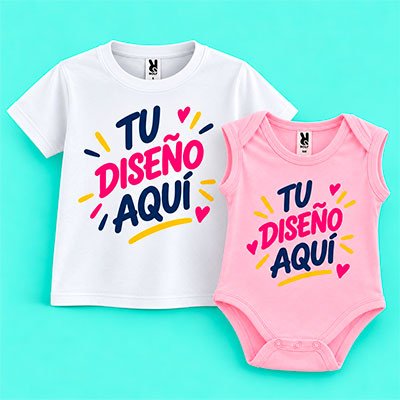 Camiseta infantil y body de bebé personalizados