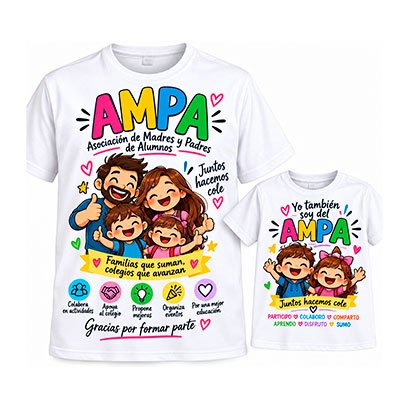 Camisetas personalizadas para AMPA