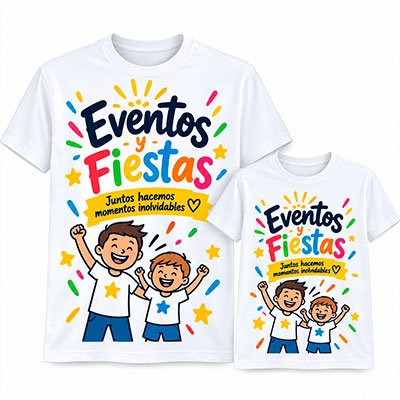 Camisetas personalizadas para eventos y fiestas escolares para niños y adultos