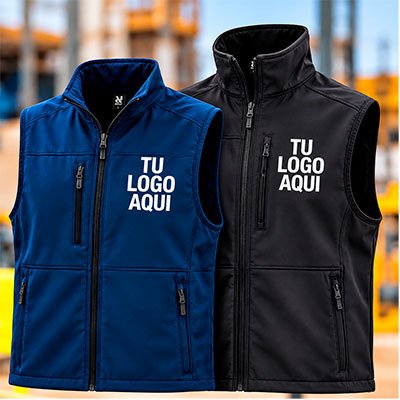 Chalecos y prendas softshell laborales personalizados con logo