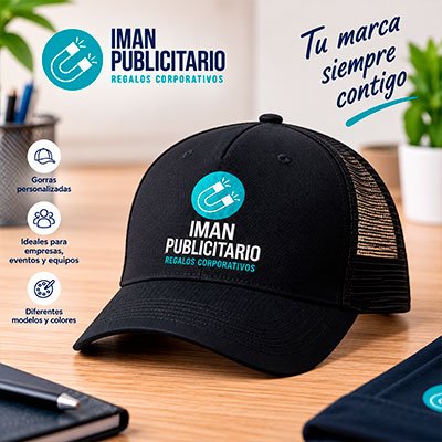 Gorra personalizada para empresas y eventos con logotipo