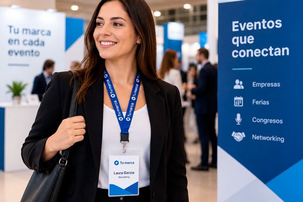Lanyard personalizado para empresas y eventos con acreditación