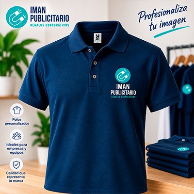 Polo corporativo personalizado con logotipo para empresas