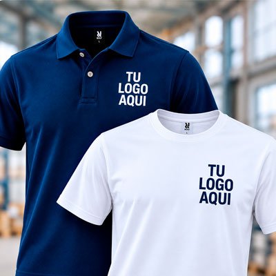 Polos y camisetas laborales personalizadas con logo de empresa