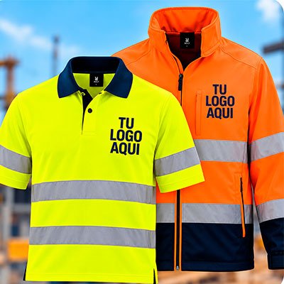 Ropa laboral de alta visibilidad personalizada con logo
