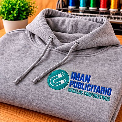 Sudadera personalizada con logo bordado
