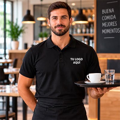 camisa con logo para hosteleria