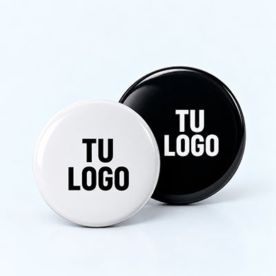 Chapas personalizadas con logo para empresas y eventos